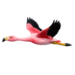 Andean Flamingo, in flight
