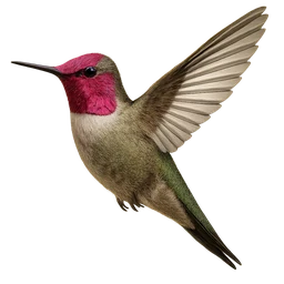 Anna’s Hummingbird, in flight