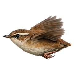 Asian Stubtail, in flight