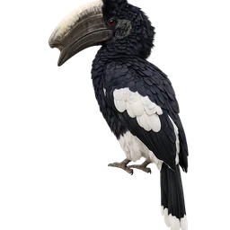 Black-and-white-casqued Hornbill