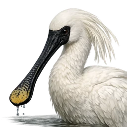 Black-faced Spoonbill, profile