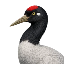 Black-necked Crane, profile