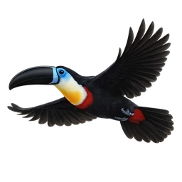 Channel-billed Toucan, in flight