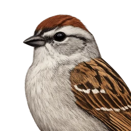 Chipping Sparrow, profile