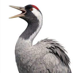 Common Crane, profile