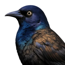 Common Grackle, profile