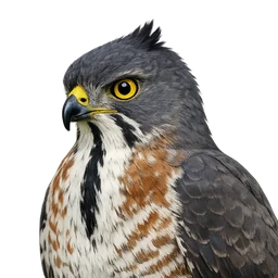 Crested Goshawk, profile