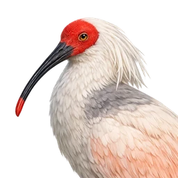Crested Ibis, profile