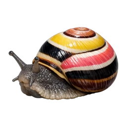 Cuban Painted Snail, profile