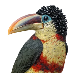 Curl-crested Aracari, profile