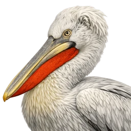 Dalmatian Pelican, profile