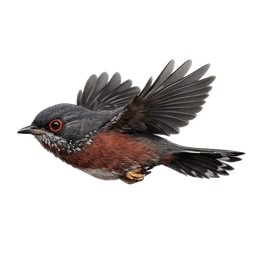 Dartford Warbler, in flight