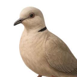 Eurasian Collared Dove, profile