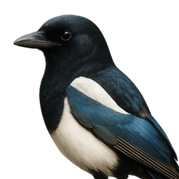 Eurasian Magpie, profile