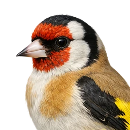 European Goldfinch, profile