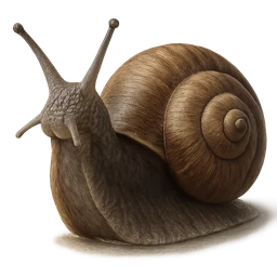 Garden Snail, in flight