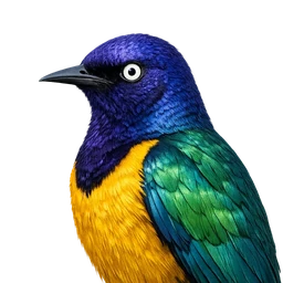 Golden-breasted Starling, profile