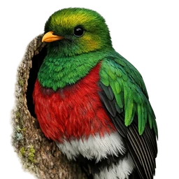 Golden-headed Quetzal, profile