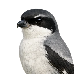 Grey Butcherbird, profile
