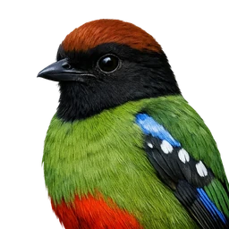 Hooded Pitta, profile