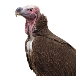 Lappet-faced Vulture, profile