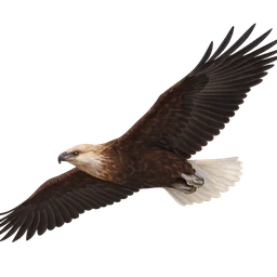 Madagascar Fish Eagle, in flight