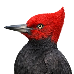 Magellanic Woodpecker, profile