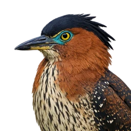 Malayan Night Heron, profile