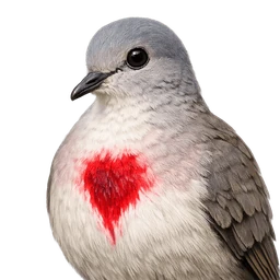 Mindoro Bleeding-heart, profile