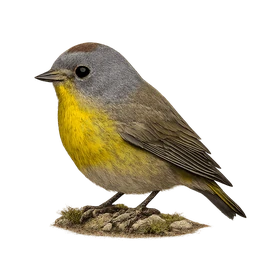 Nashville Warbler, profile