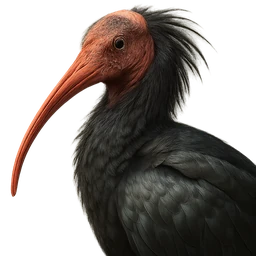 Northern Bald Ibis, profile