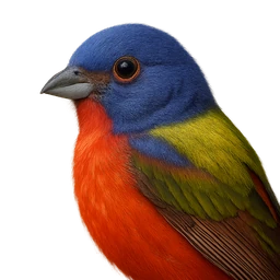 Painted Bunting, profile