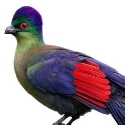 Purple-crested Turaco, profile