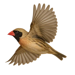 Red-billed Quelea, in flight
