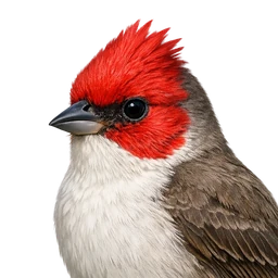 Red-crested Cardinal, profile