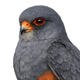 Red-footed Falcon, profile