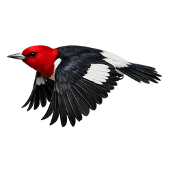 Red-headed Woodpecker, in flight
