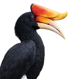 Rhinoceros Hornbill, profile