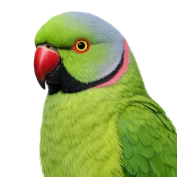 Rose-ringed Parakeet, profile