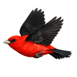 Scarlet Tanager, in flight