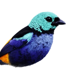 Seven-colored Tanager, profile