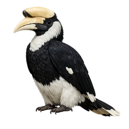 Silvery-cheeked Hornbill