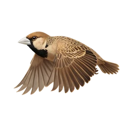 Sociable Weaver, in flight