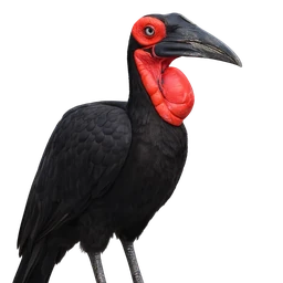Southern Ground-Hornbill, profile