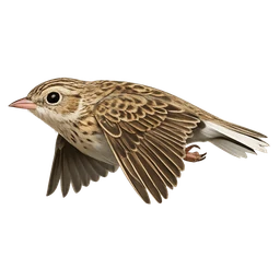 Sprague's Pipit, in flight