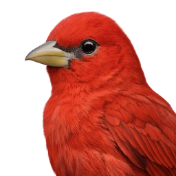 Summer Tanager, profile