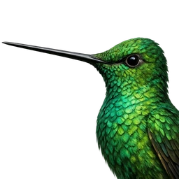Sword-billed Hummingbird, profile