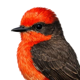 Vermilion Flycatcher, profile