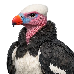 White-headed Vulture, profile
