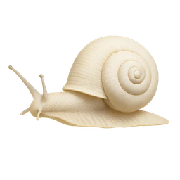 White Italian Snail, in flight